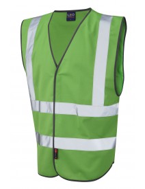 Leo Pilton Reflective Waistcoat - Emerald Green